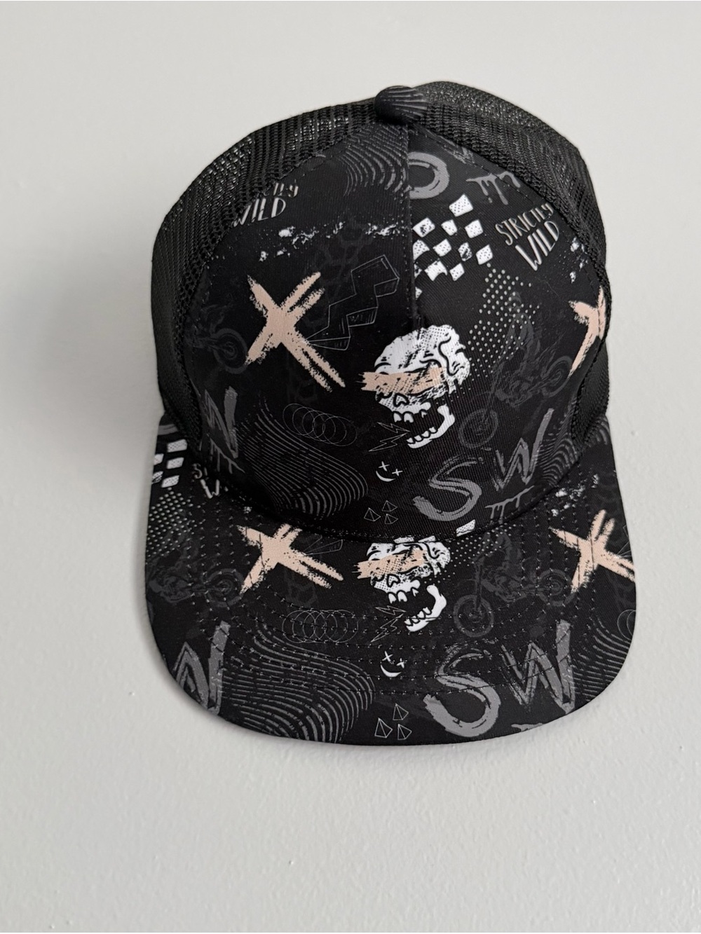 Strictly Wild Baby Trucker Hat 12M-3T Snapback Toddler Cap SW Bones